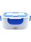 Dubai Gallery Portable Electric Lunch Box White/Blue 24.5X11X11Cm AMZ-N44173463A