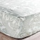 Home Paisley Printed Twin Fitted Sheet - Green