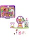 Polly Pocket Doll &amp; Playset, Food-Themed Toy Includes 3-inch Doll, 1 Puppy, 10 Accessories &amp; Spinning Ferris Wheel, Tropical Treats Carnival