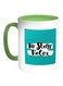 No Stress Relax Printed Coffee Mug White/Green 11ounce