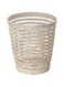 KOUBOO La Jolla Rattan Mesh Round Waste Basket, White Wash