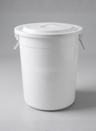 150L Extra-Large Heavy-Duty Plastic Storage Bucket with Secure Lid &amp; Handles &acirc;&euro;&ldquo; White &acirc;&euro;&ldquo; Durable Multi-Purpose Bin for Household &amp; Commercial Use