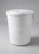 150L Extra-Large Heavy-Duty Plastic Storage Bucket with Secure Lid &amp; Handles &acirc;&euro;&ldquo; White &acirc;&euro;&ldquo; Durable Multi-Purpose Bin for Household &amp; Commercial Use