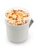 Brabantia - Make &amp; Take Soup Mug 0.6L - with Screw-On Toppings Container (180 ml) &amp; Handle - Leakproof - Large Opening - Suitable for Freezer - Dishwasher &amp; Microwave Safe - Light Grey