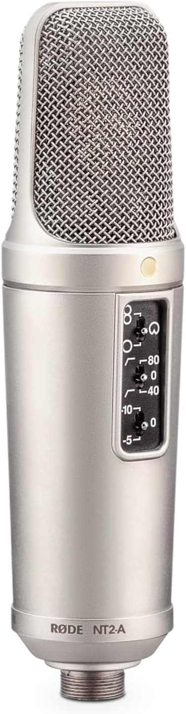 R&Oslash;DE NT2-A Versatile Large-diaphragm Condenser Microphone With Switchable Polar Pattern, Pad And High-pass Filter For Vocal And Instrument Recording