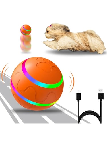 BigTuto Interactive Dog Ball Toys, Active Rolling Ball for Indoor Dogs/Cats with Motion Activated/USB Rechargeable, Moving Bouncing Ball pet Puzzle Toy