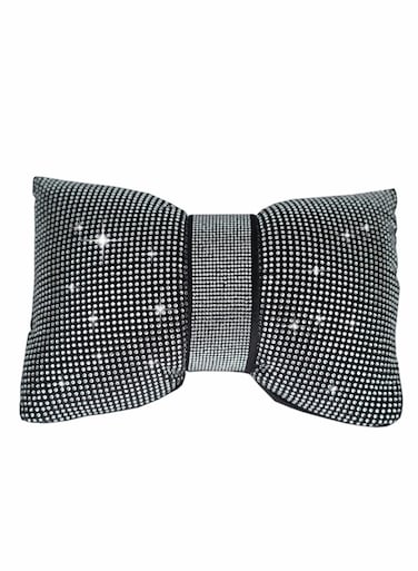 Car Bling Pillow, Rhinestones Bowknot Bling Headrest Pillow