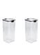 Set of 2 pieces 1800ML Airtight Food Storage with Lid, Double Sealed Thick storage Jar, Leak Proof, Easy to Clean, BPA Free, Kitchen and Other Storage