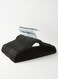 East 50 Piece Non-Slip Ultra Slim Velvet Hanger, Set Made In Sturdy Material For Closet Organization in Black, 44.5x23.5cm