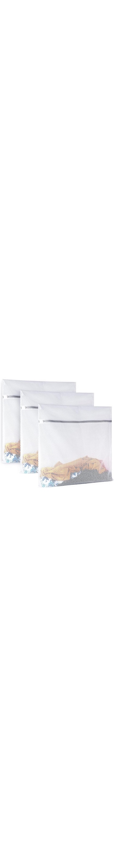 SYNNING THYNING Durable Mesh Laundry Bags for Delicates,3Pcs Medium Wash Bag for Underwear and Lingerie, Makeup Organizer Bag,11.8 x 15.7inch (Medium)