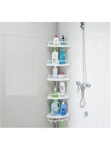 Generic Minimalist Shower Shelf with 4 Adjustable Baskets, Wall Mount, Max. Height: 270cm