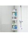 Generic Minimalist Shower Shelf with 4 Adjustable Baskets, Wall Mount, Max. Height: 270cm