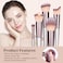 BS-MALL Makeup Brush Set 18 Pcs Premium Synthetic Foundation Powder Concealers Eye shadows Blush Makeup Brushes with Black Case Pink