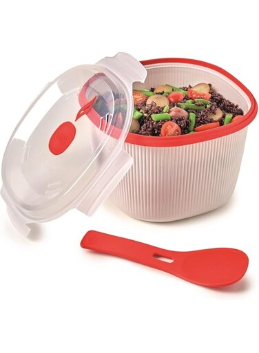 Snips Microwave Rice &amp; Grain Cooker - 2.7 Liter, BPA-Free, Fast &amp; Easy Cooking, Dishwasher Safe