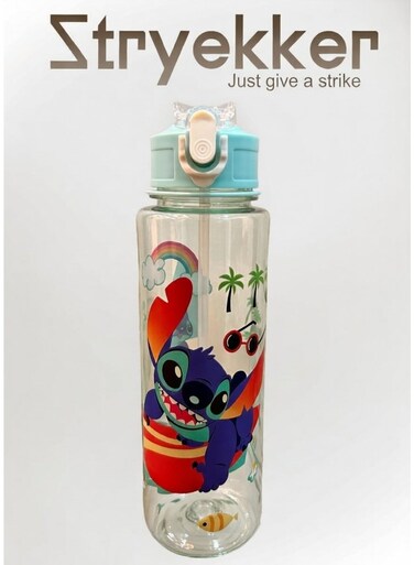 Kids 1L Cartoon Water Bottle &acirc;&euro;&ldquo; Green Cartoon Design