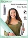 500ML Stainless Steel Water Bottles Vacuum Cola Shape Bottle Reusable Metal Sports Water Bottle Narrow Mouth Thermos Flask Keeping Warm &amp; Cold