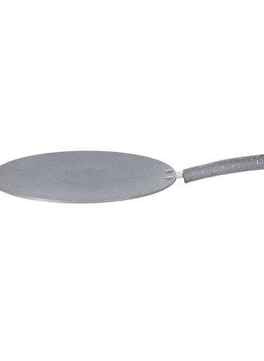 28 cm Roti Tawa- RF12566/ Aluminium with Marble Non-Stick Coating, for Chapatti, Dosa, Tortilla, Crepe, Pancake, etc./ Heat Resistant Bakelite Handle, Multi-Purpose Flat Skillet Pan