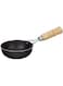 Akky Iron Tadka Pan/Fry Pan with Wooden Handle for Kitchen   Original Loha/Lokhand (5 inch, 12.7 cm)