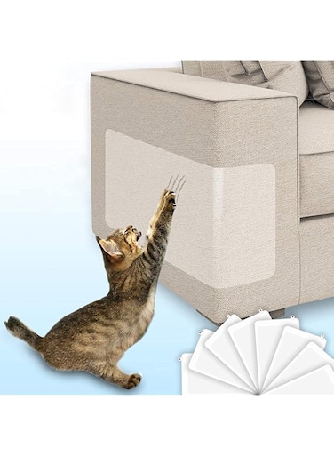 ECVV Cat Scratch Furniture Protector, Flexible Anti-Scratch Cat Training Pads from Cat Claws, Premium Clear Cat Scratch Guards for Sofa Corner