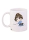 Cartoon Girl Printed Coffee Mug White/Beige/Blue