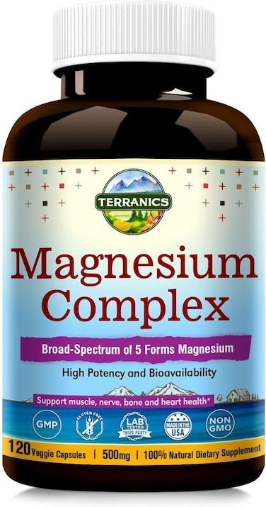 Terranics Magnesium Complex 500mg Veggie Capsules - 120