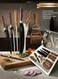 Set With Scissor 8 Pcs Stainless Steel Chef knife set