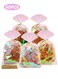 Life Cellophane Bags, 50 Pcs 6x10 Inches Clear Treat Bags with Ties Plastic Gift Bag Holographic Iridescent Pink Goodie Bag for Party Favors Wedding Candy Snack Popcorn Cookies Packing