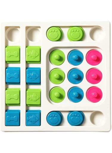 Smart Paws <25 Holes> Interactive Pet Puzzle Toys, Level 2 Dog Slow Feeder,Dog Puzzle Feeder,Rabbit Toy