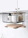 Akdc Under Shelf Basket With Hook Stable Under Cabinet Baskets Hanging Storage Baskets For Kitchen Office Pantries Bathroom Cupboards(2 Pack) (Black)