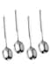 IMEEA 7.75 Inches Large Soup Spoons Heavy Duty 316 Stainless Steel Bouillon Spoons Long Handle Round Soup Spoons Deep Bowl Spoons, Set of 4