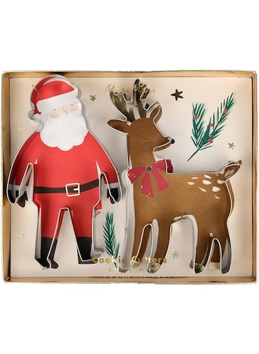 Meri Meri Santa &amp; Reindeer Festive Cookie Cutters