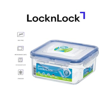 LocknLock 600ml  Square  Airtight Food Storage   - BPA-Free, Microwave, Freezer, and Dishwasher Safe