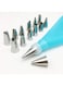 16Pcs/Set Silicone Pastry Bag Nozzles Diy Icing Piping Cream REUSable Pastry Bags With 16 Nozzle Set Cake Decorating Tools