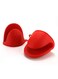2 Pcs Silicone Oven Mitts-Heat Resistant Gloves, Non Slip, Oven Mitts Silicone, Red Kitchen Accessories, Durable Grip, Perfect for Baking, Grilling, and Cooking.