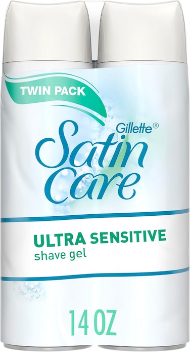 Gillette Venus Satin Care Women's Shave Gel, Ultra Sensitive, 7 Ounce, Pack of 2