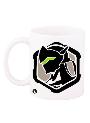 Overwatch Game Printed Mug White/Black/Green