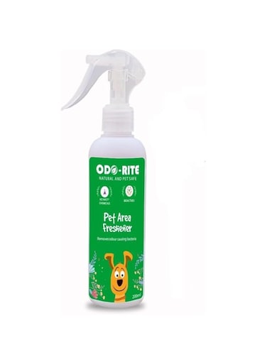 ODO-RITE Pet Area Freshener 200 ml/Pet Odour Remover with Extra Spray Pump/pet Safe/Child Safe/bio-Technological Based/Skin Safe/Urine Smell Remover/Can be Used in All Surface.