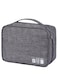 Multi-Function Travel Digital Storage Small Bag,Cable、 Charger and USB Drive Storage Pouch box, Grey