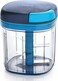 Multipurpose Plastic Vegetable Master Chopper with 5 Stainless Steel Blades Blades for Effortlessly Chopping Vegetables and Fruits for Your Kitchen, XL Large Jumbo Chopper (900 Ml)