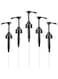 Wawasia 5 Pieces Black Syrup Pumps, Universal Coffee Pump, Replacement Syrup Bottle Pump, Dispenser Syrup Pumps