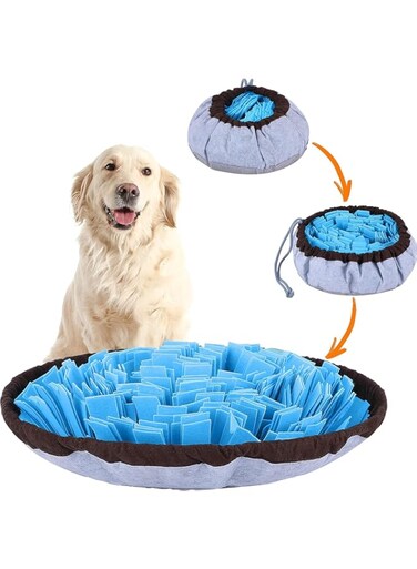 GraGra Snuffle Mat for Dogs, Dog Snuffle Mat Slow Feeder Bowl, Simulating Grassland for Boredom, Encourages Natural Foraging Skills for Pet, Treat Pet Stress Relief and Foraging Skills