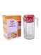 Carol Glass Pitcher 1.5L with Lid   Premium Clear Beverage Jug   Elegant Serving for Water, Juice &amp; Drinks   Durable &amp; Stylish Design
