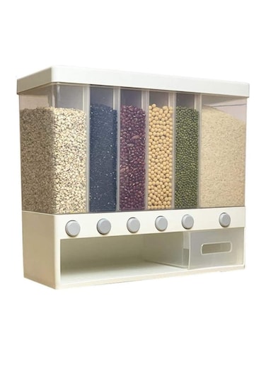 Whole Grain Storage Box, Divided Into Compartments For Easy Access, Automatic Rice Delivery