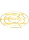AKDC Hot Pot Stand 20Cm X 20Cm X 1Cm Golden