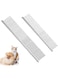 Custelen 2 Pack Dog Combs with Rounded Ends Stainless Steel Teeth - Professional Grooming Tool for Long and Short Haired Pets (6.3IN/7.4IN)