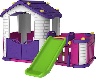Happy Play House With Slide CHD-354, Size 185D x 119W x 185H centimeters