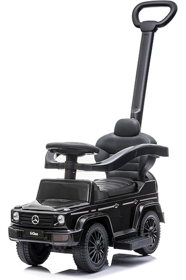 Colorland Mercedes-Benz AMG Push Car with Handle Black - Ride-On Car for Kids (Ages 1-3)