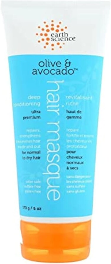 EARTH SCIENCE - Olive &amp; Avocado Deep Conditioning Hair Masque: For Normal to Dry Hair (6 oz.)