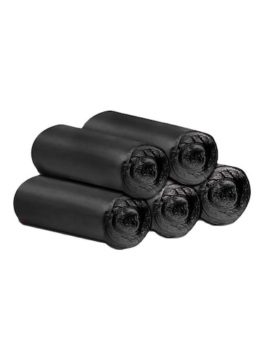 100-Piece Disposable Garbage Bag Set Black 0.18kg