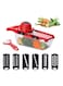 Vegetable Cutter with 9 Multifunctional Mandolin Onion Blades Time Saver Vegetable Kitchen Food Chopper Potato Salad Container